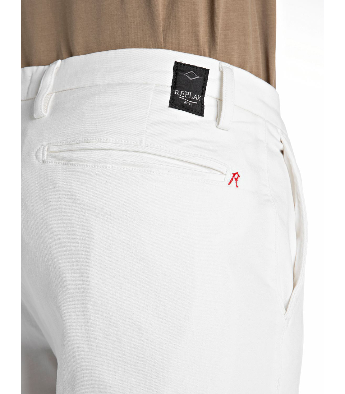 レギュラースリムBENNI Hyperflex Color スーパーストレッチチノパンツ 詳細画像 ナチュラルホワイト 8